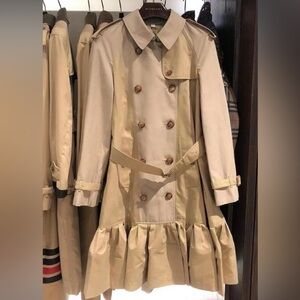 New Burberry Ruffle Trench Coat